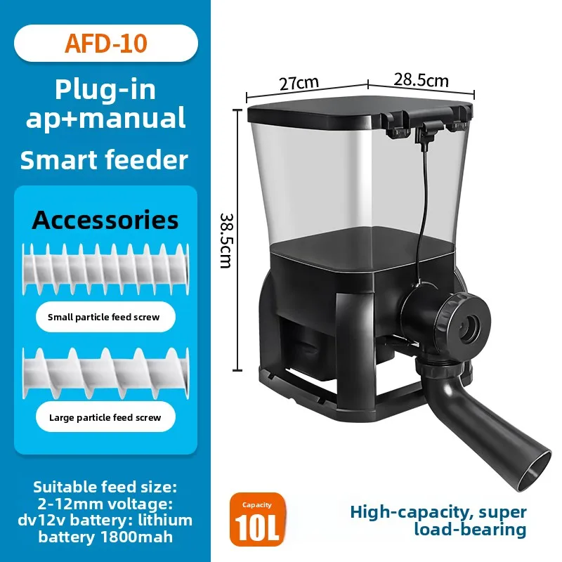 Jebao jecod solar volautomatische timing feeder outdoor visvijver visvijver feeder grote capaciteit aas feeder 5L 6L 10L