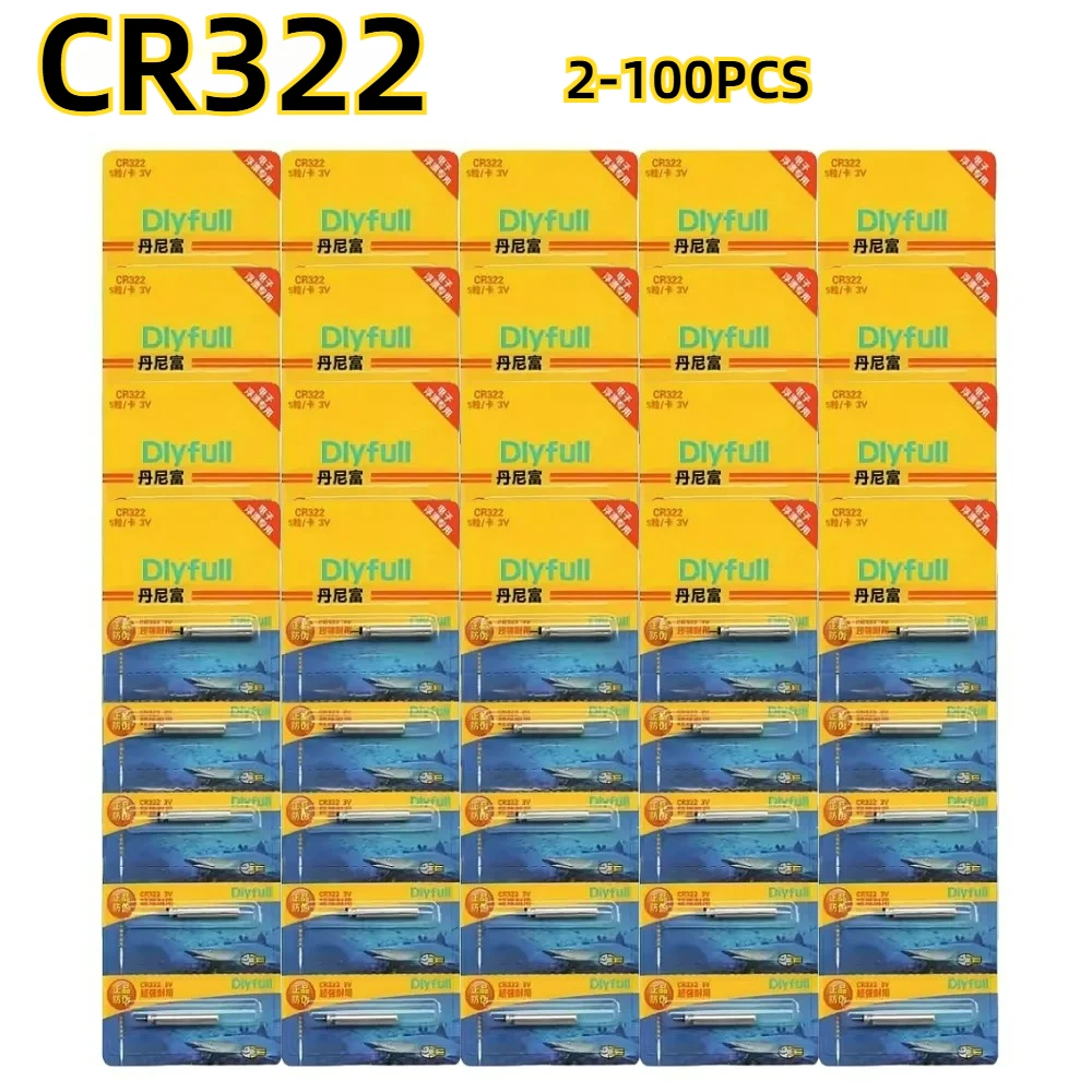 

5-100PCS CR322 Night Fishing Float Battery Luminous Light Battery Long Lasting for Electronic Fishing Floats&Tackle Accessories