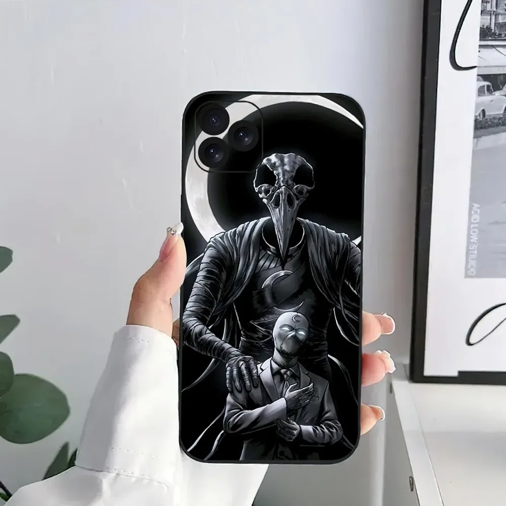 MINISO M-Marvel Moon Knight Phone Case For iPhone 15 14 13 12 11 8 Mini Xr Xs X Xsmax Pro Max Plus Shell