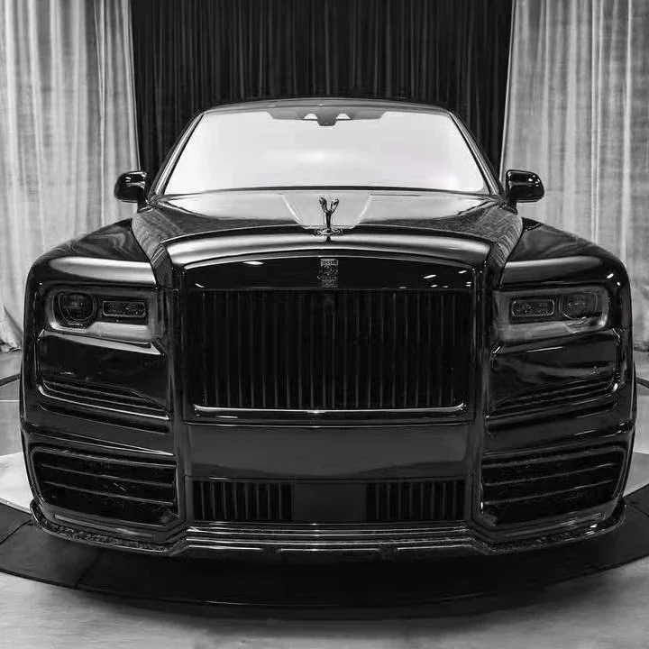 ألياف الكربون + مادة الألياف الزجاجية تحديث كولينان مانسي نمط الجبهة المصد الخلفي هود ل رولز رويس كولينان طقم الجسم