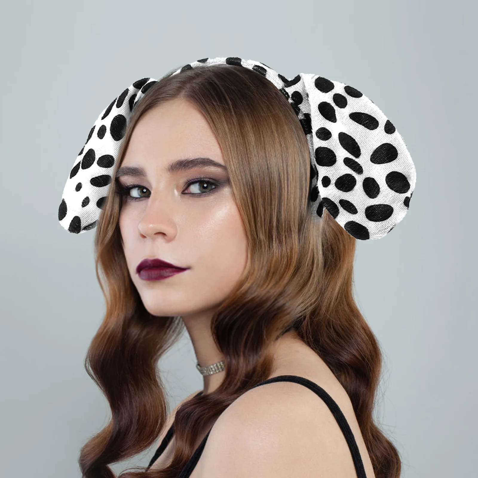 3 ชุดหมวกเด็กทารก Miss สัตว์ Headbands หางหู Dalmatian เด็กหูสุนัขสําหรับฮาโลวีน Hoops