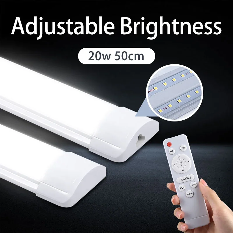 

Dimming Led Cabinet Light with Remote control Led Tube Lighting for Kitchen Living Room Adjustable Brightness Wall Closet Lamp