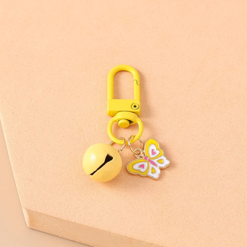 Aihua Bunter Glocken-Schmetterling-Schlüsselanhänger für Kinder und Mädchen, Handtaschenanhänger, Niedliche Schlüsselringe, Geburtstagsparty, Modische Schmuckgeschenke – Detail 10