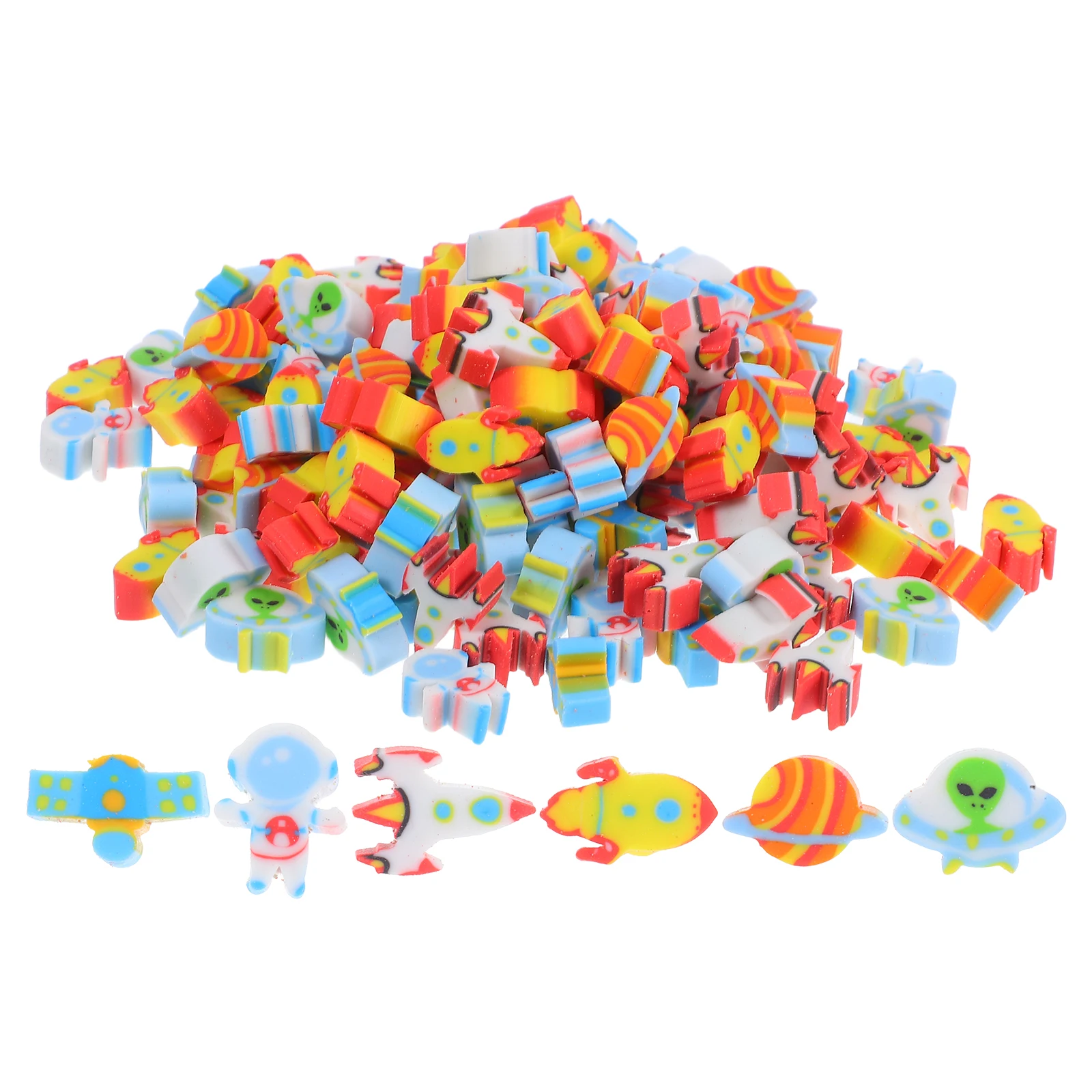 

300pcs Drawing Eraser Toy Erasers TPR Cute Astronaut Supplies Erasers Themed Bulk Gifts Kids Classroom School Reward