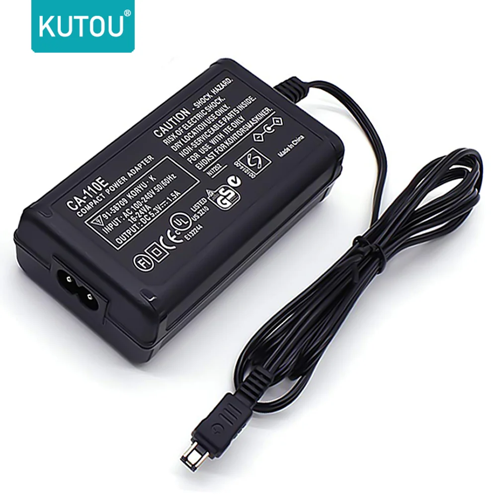 

KUTOU New AC Power Adapter CA-110 CA-110E Charger For Canon HF R26 R205 R200 M50 M52 M500 R20 R21 R30 R32 R40 camera