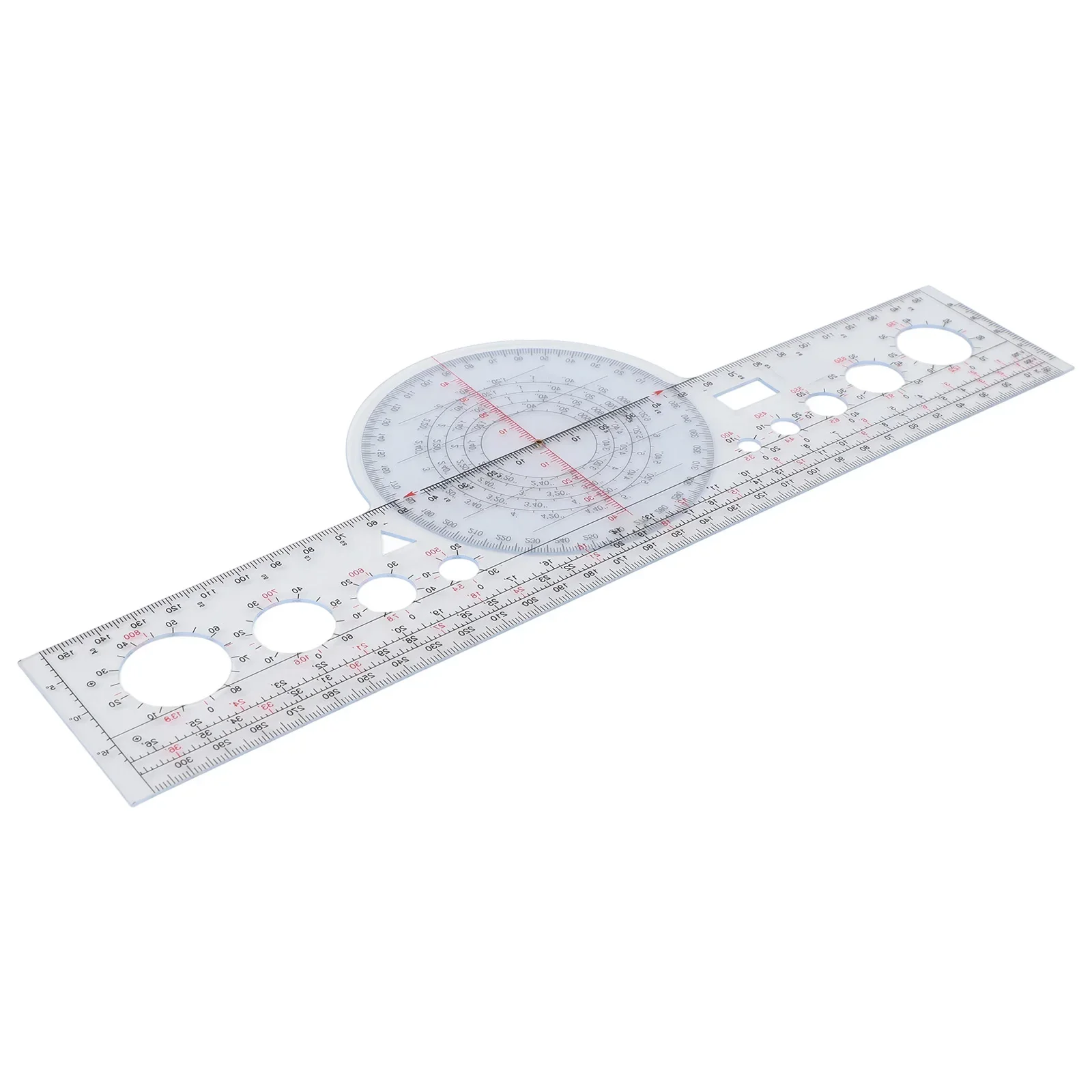Rotary For Plotter X-8 X-7 Transparent Plastic Flight Computer Ruler For Aerospace Aircraft Distance Measurement Tool
