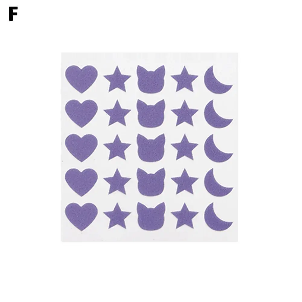 25 Conti Cuori Stelle Forma Acne Brufolo Patch Invisibile Cura Della Pelle Macchia Viso Correttore Spot Bellezza Brufolo Trattamento Acqua S2c1