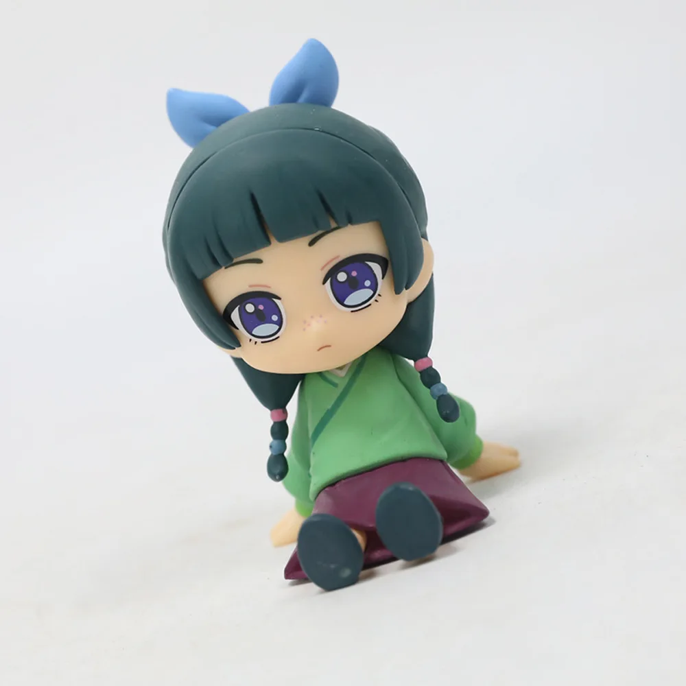 Versión Q The Apothecary Diaries Maomao Jinshi Mini figura periferia de animé Kawaii juguetes sentados adornos de coche de escritorio regalos de modelismo