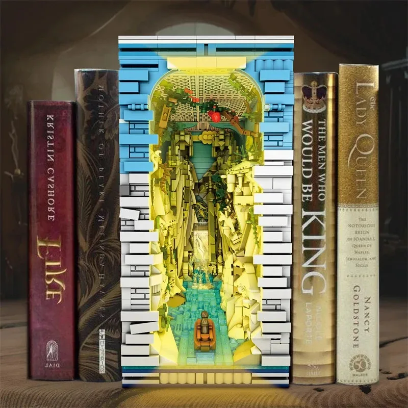 Reobrix 66039 Egipski Królestwo Podpórka do Książek Klocki Konstrukcyjne Kamienny Bóg Statua Słynny Krajobraz Model Klocki Zabawki Edukacyjne dla Dzieci