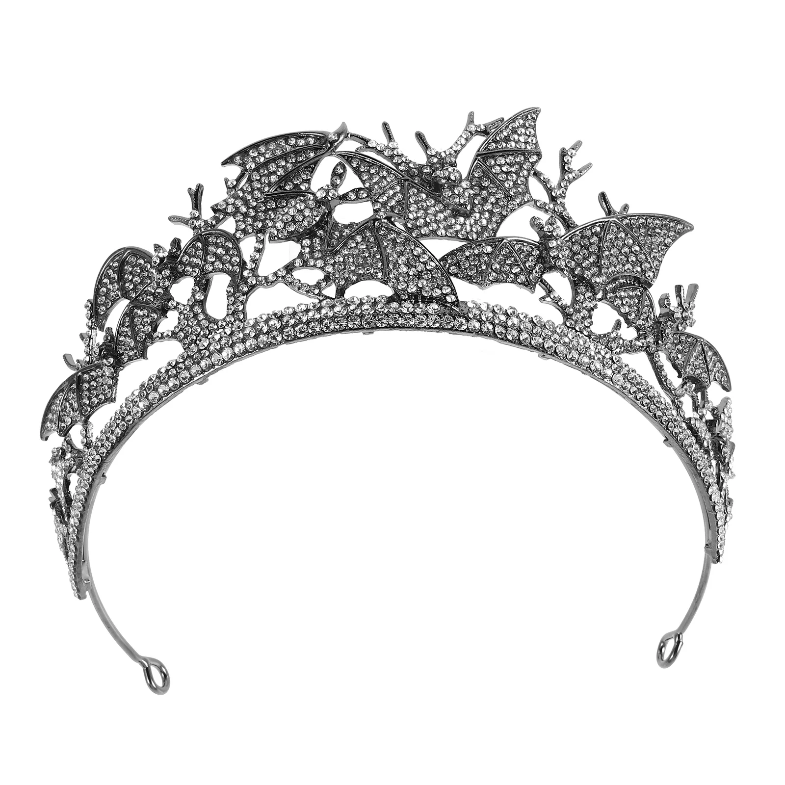 

Retro Queen Crown Rhinestone Alloy Tiara Halloween Party Bridal Hair Accessories Elegant Festival Headpiece Tiara Crown