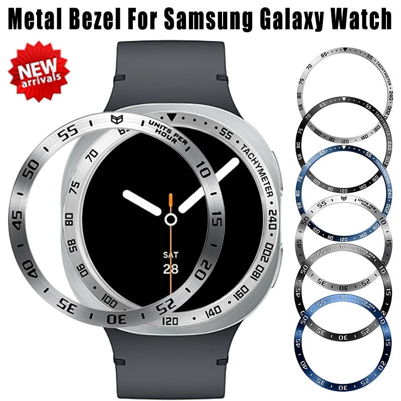 

Metal Bezel for Samsung Galaxy Watch Ultra 47mm 8 7 6 5 4 40mm 44mm Digit Ring Bezel for Galaxy Watch 8 Classic 46mm Accessories