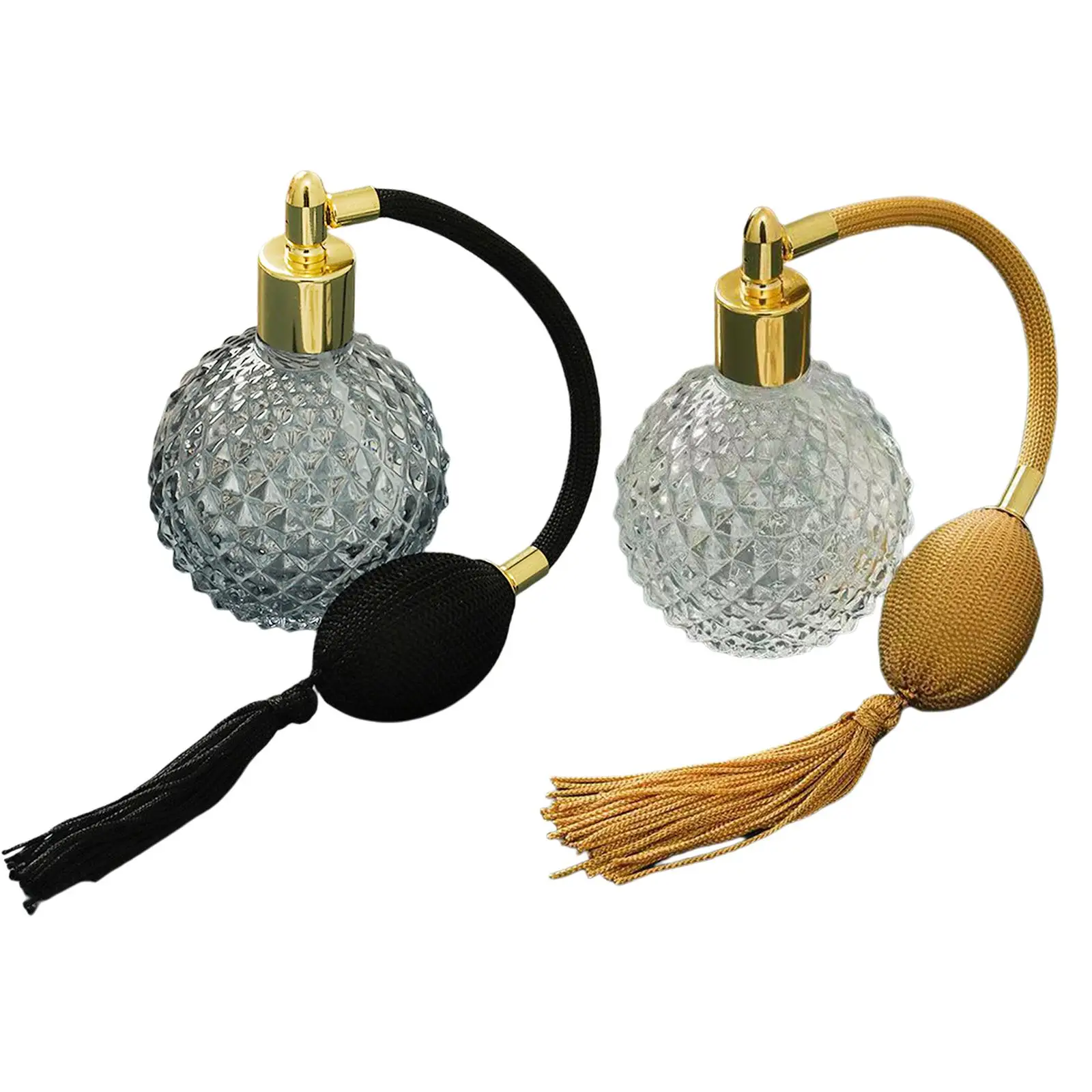 رذاذ عطر على شكل زجاجة عطر على الطراز العتيق مع شرابات رذاذ طويلة للمنزل