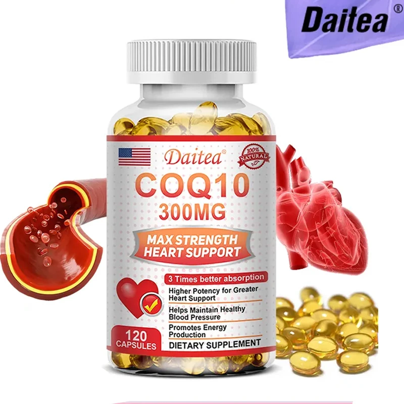 Coenzyme Q10 Supplement - Helps Heart and Brain Health, Boosts Energy Levels, Antioxidant Supplement