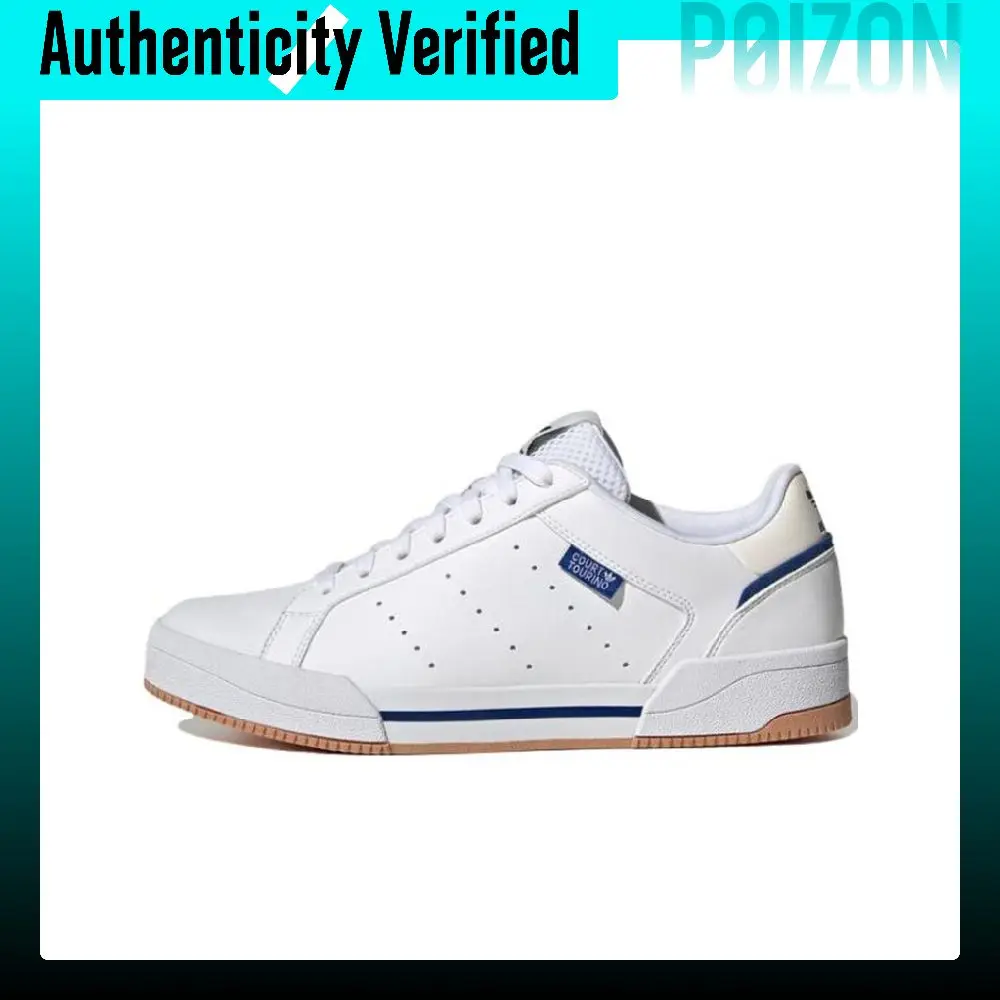 Adidas Originals Court Tourino Synthetic Leather, Cow Leather Casual Slip Resistant Abrasion Resistant Low top GX4379