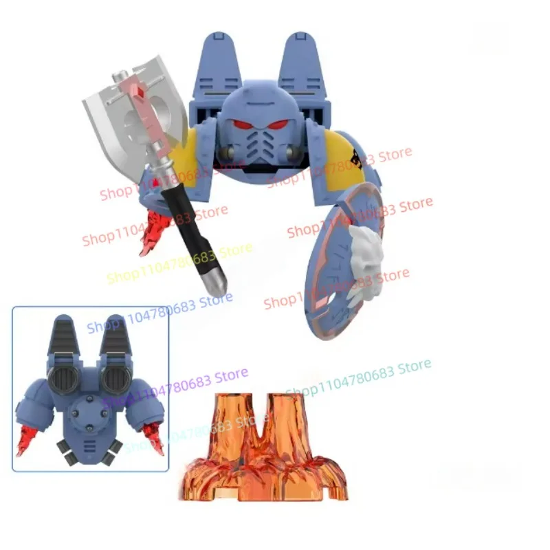 MOC اللبنات معركة الملاك المحارب شخصية صغيرة التجمع نموذج عرض قطعة الكرتون أنيمي الملحقات لعبة هدية تحصيل