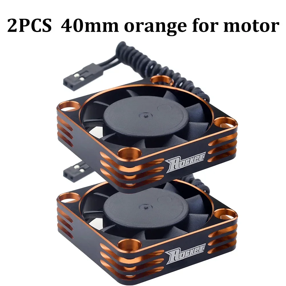 2PCS OVERTREFFEN HOBBY Koelventilator 25/30/35/40/50mm Raket Warmteafvoer Fans Metalen Motor Fan Cover voor Borstelloze Motor RC AUTO