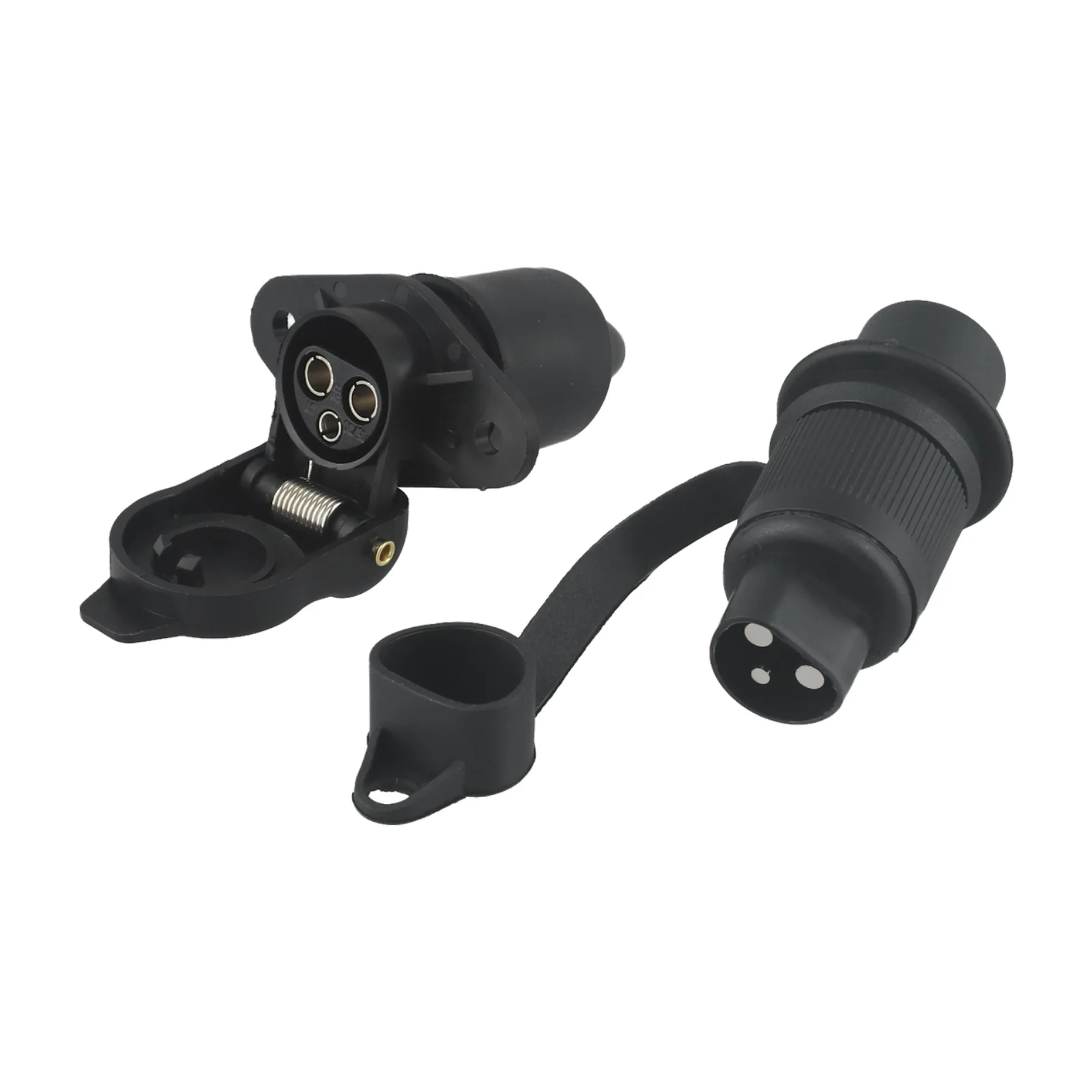 

For Towing Distance Between Mounting Holes 46mm Power Cord Socket Copper-Zinc Alloy Contacts Easy Installation