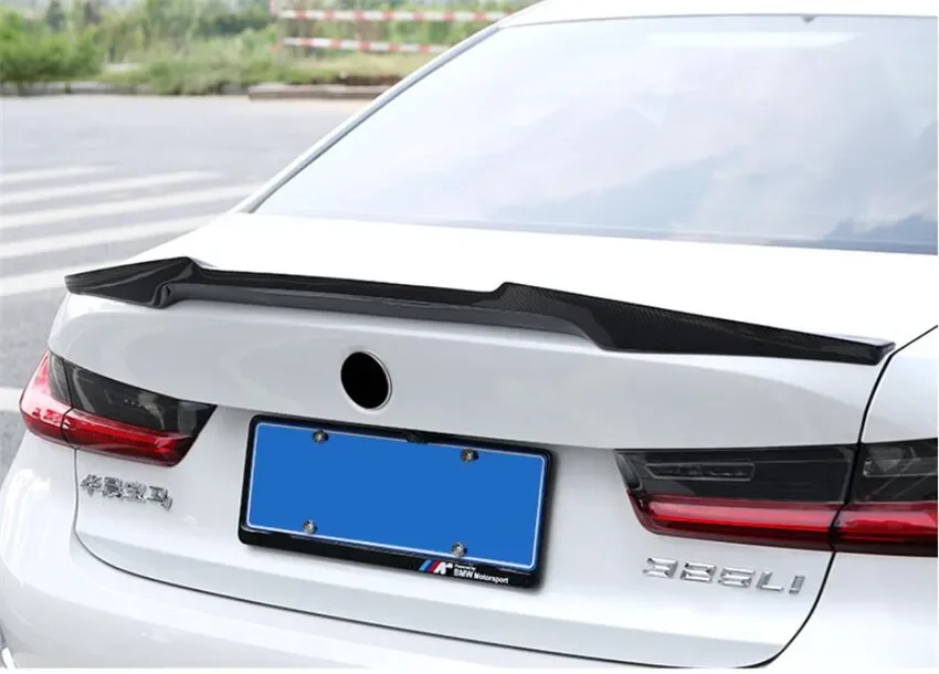 

Spoiler For FOR BMW BMW 3 Series G20 320 325 328 2020 2021 2022 Rear Wing Lip Tail Trunk Spoilers Real Carbon Fiber