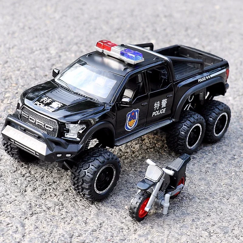 

1/28 Ford Raptor F150 Pickup Alloy Car Model Simulation Diecast Metal Toy Off-Road Vehicles Car Model Collection Childrens Gift