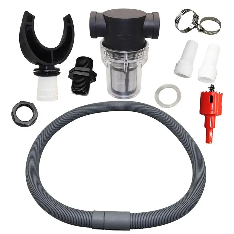 

Rain Barrel Connector Kit Downpipe Rain Collector for Barrels Speedy Diverter with Filter to Catch Rain Water Collection System