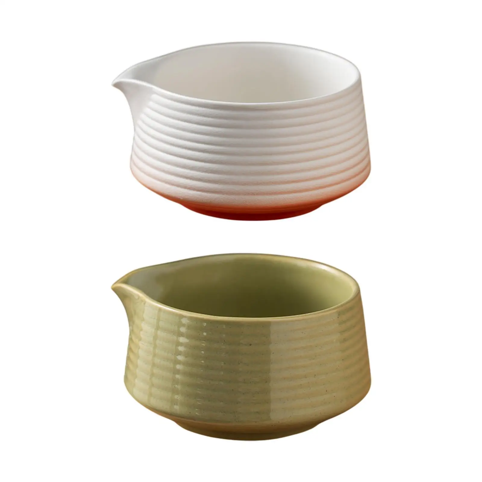 Matcha Bowl with Pour Spout Multifunctional Tea Making Tool Ceramic Bowl for Restaurant Kitchen Home Dining Room Tea Lovers
