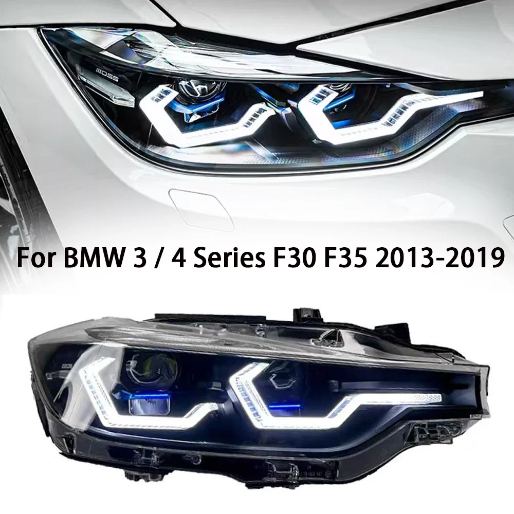 For BMW 3 Series Car Led Headlights 320i 328i F30 F35 Accessories Modified Car 4 Series Style Laser Headlight Assembly 2013-2019