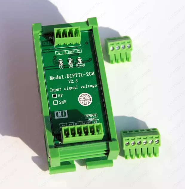 2-Channel differential signal conversion single-ended collector servo encoder 2MHz conversion board PLC fully compatible