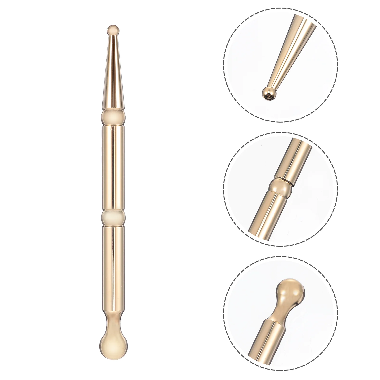 

Foot Massager Acupuncture Point Self-Massage Acupressure Bar Eye Sole of Body Stimulator Acupoint Pen Brass Face Care Stick