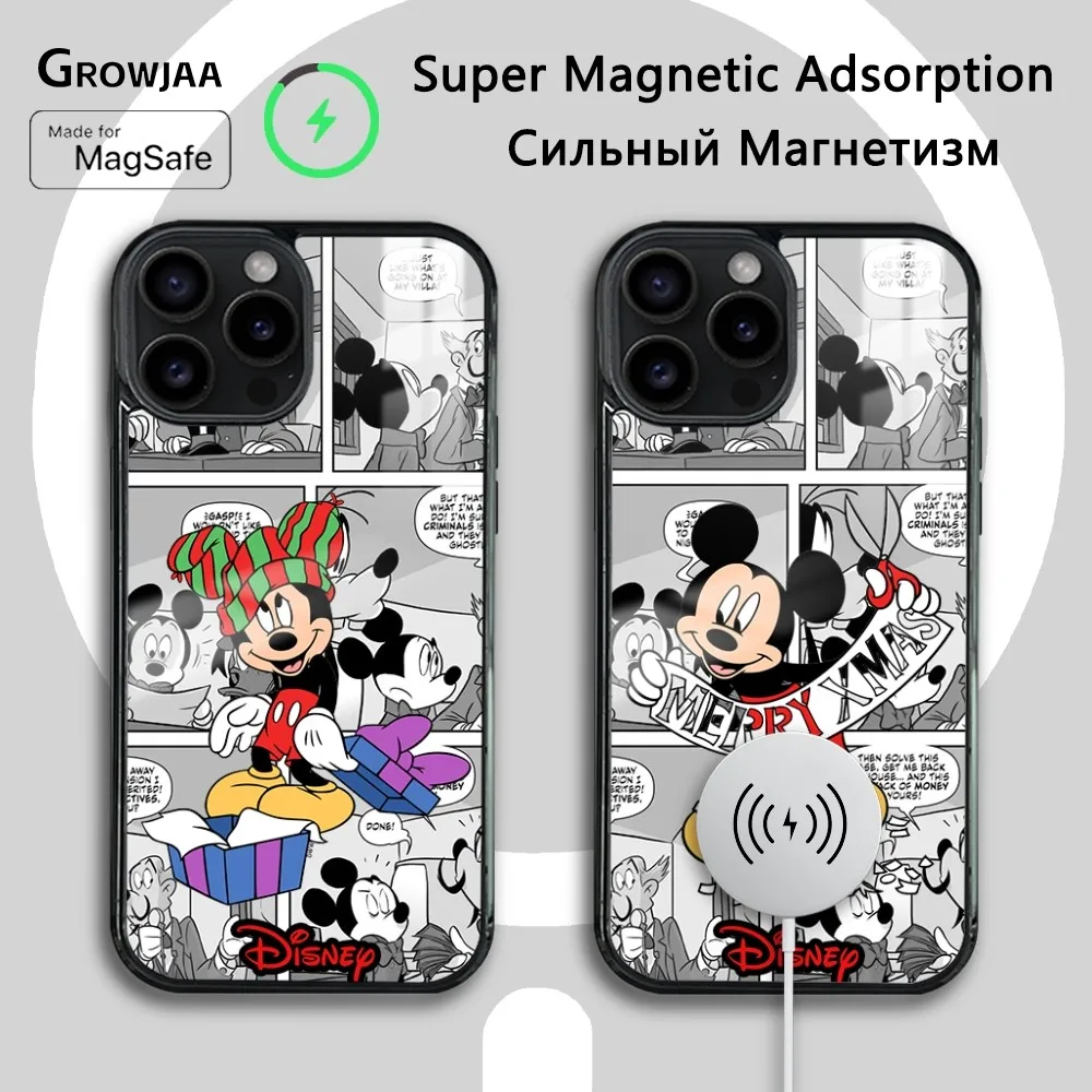 Goofy Merry Christmas Phone Case For iPhone 16 15 14 13 12 11 Pro Max Plus Mini Magsafe Mirror Wireless Magnetic Cover