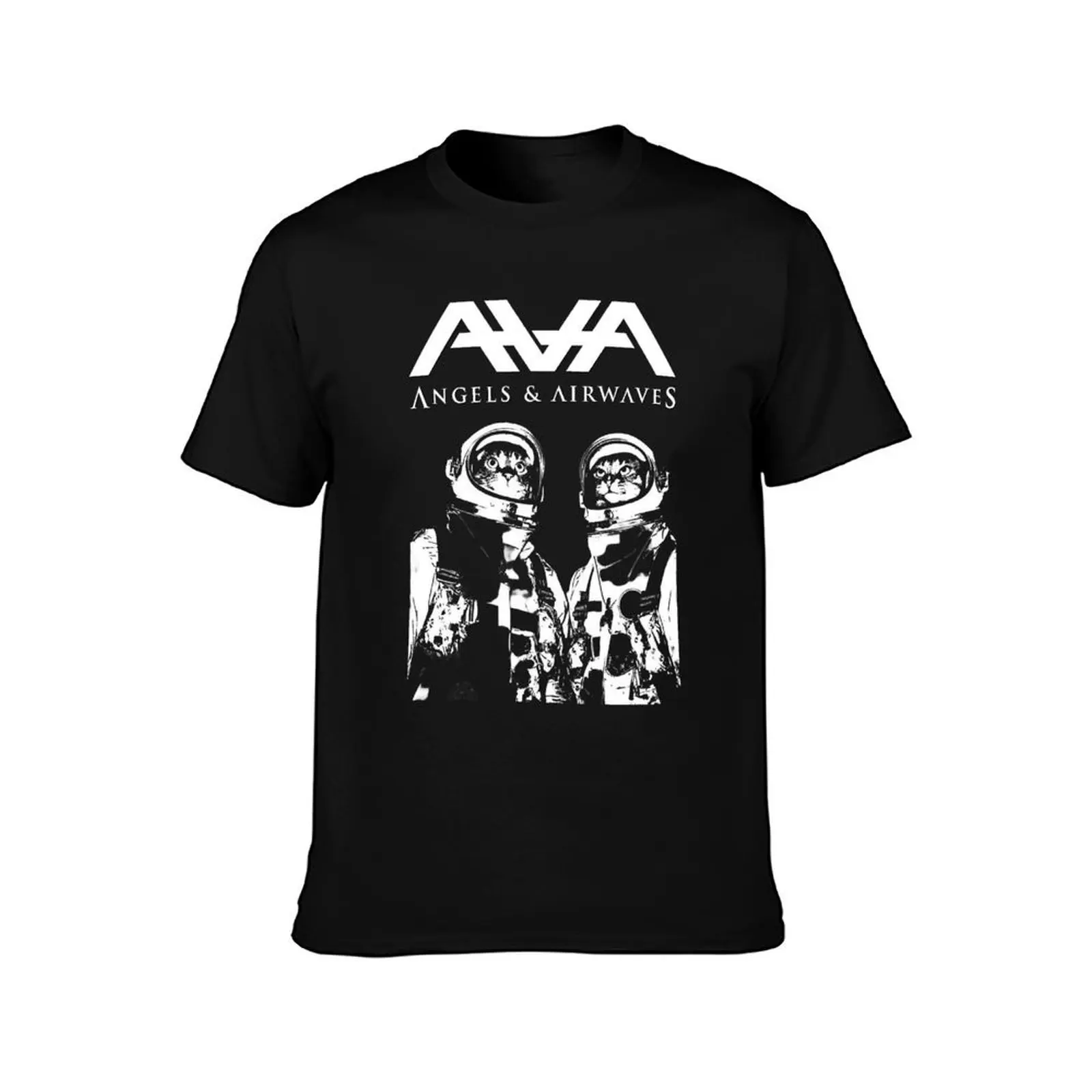 Angels And Airwaves Rock Band T-Shirt, Summer Casual Cotton Tee, Oversized Streetwear Tops, Vintage Graphic Print, 100% Cotton