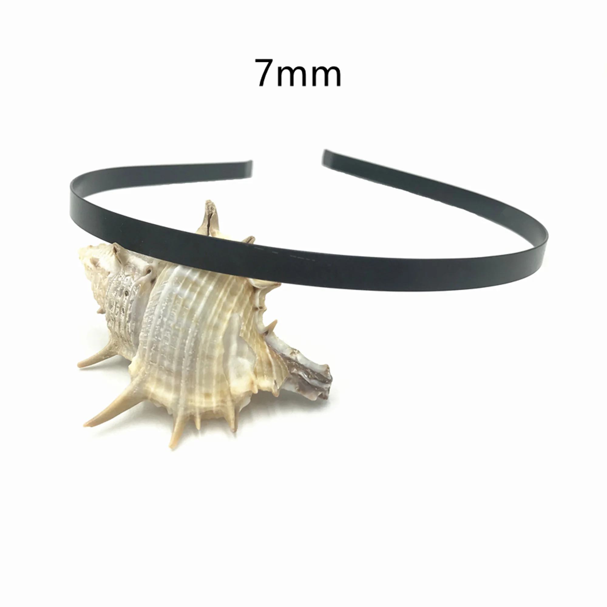 20 Stücke 1,2mm 3mm 5mm 7mm 10mm Metall Haarband Großhandel Gold Silber Schwarz Stirnband für Mädchen Haar Handwerk Haar Hoop Kopfbedeckung – Detail 16
