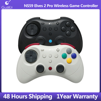 GuliKit Elves 2 Pro Wireless Game Controller,NS59 Gamepad with Hall Effect Joysticks for Nintendo Switch,PC Windows,iOS, Android