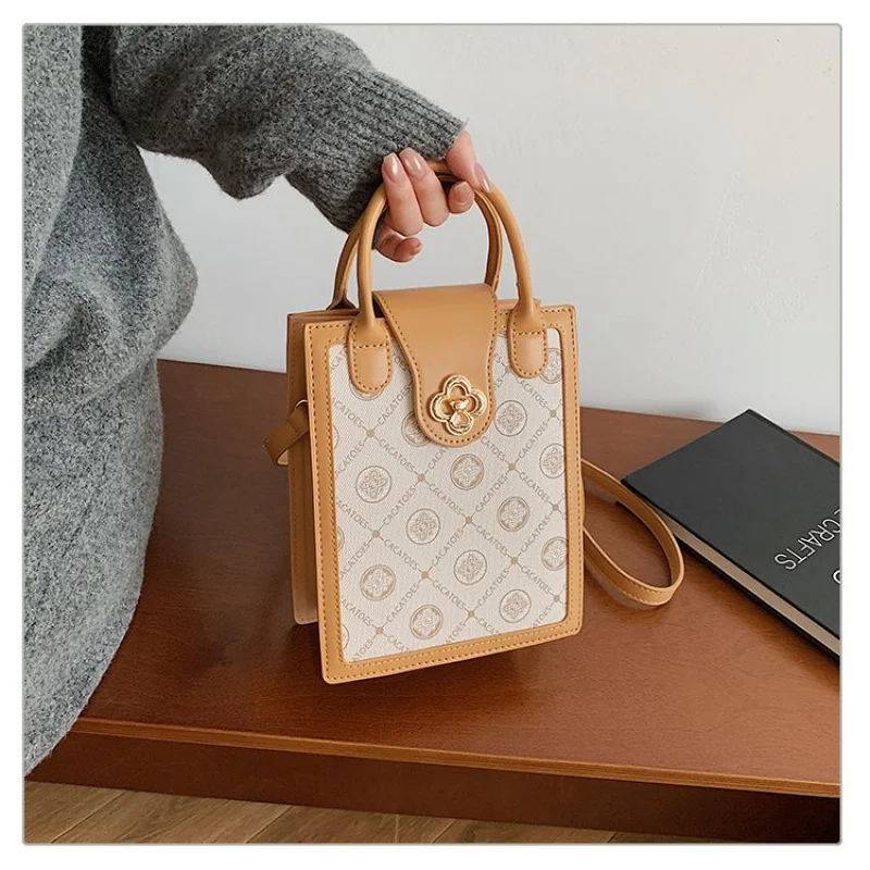 

High-End Ladies Hand Bags Crafted From Lotus-Patterned Leather Boasting Trendy Lasting Lightweight Vintage Daily Style​