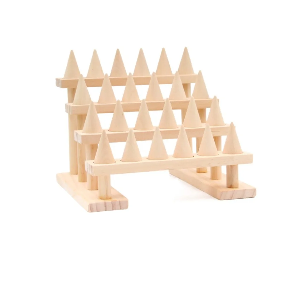 

Multi-layer Cone Ring Display Stand Bracelets Necklace Organizer Bangle Storage Tray Modern Space Saving