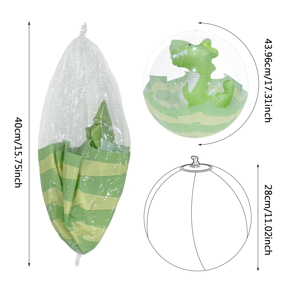 ウォーターパーティーゲーム用インフレータブルトイミドルボール - プールやビーチ用の楽しいインフレータブルトイ