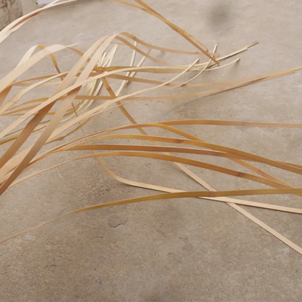 

20pcs Bamboo Cane Flat Rattan For Basket Weaving Diy Caning Kit Furniture Seat Repair Supplies Handcraft