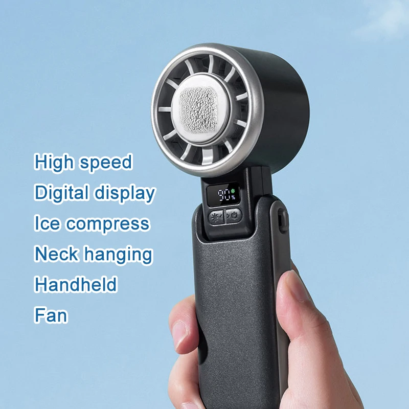 Portable Fan Mini Quiet Handheld Personal USB Rechargeable Fan Operated for Home Office Outdoor Travel, 1200mAh Hands Fans