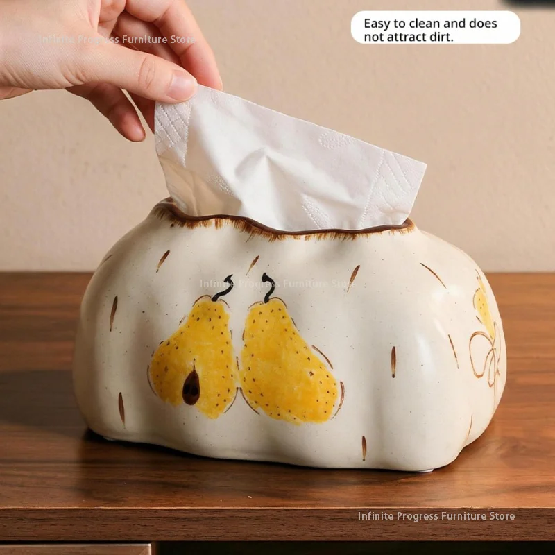 Restaurant Creativity Tissue Boxes Nordic Storage Organization Modern Tissue Boxes Living Room Porcelain Home Papierdoos MH40ZJH