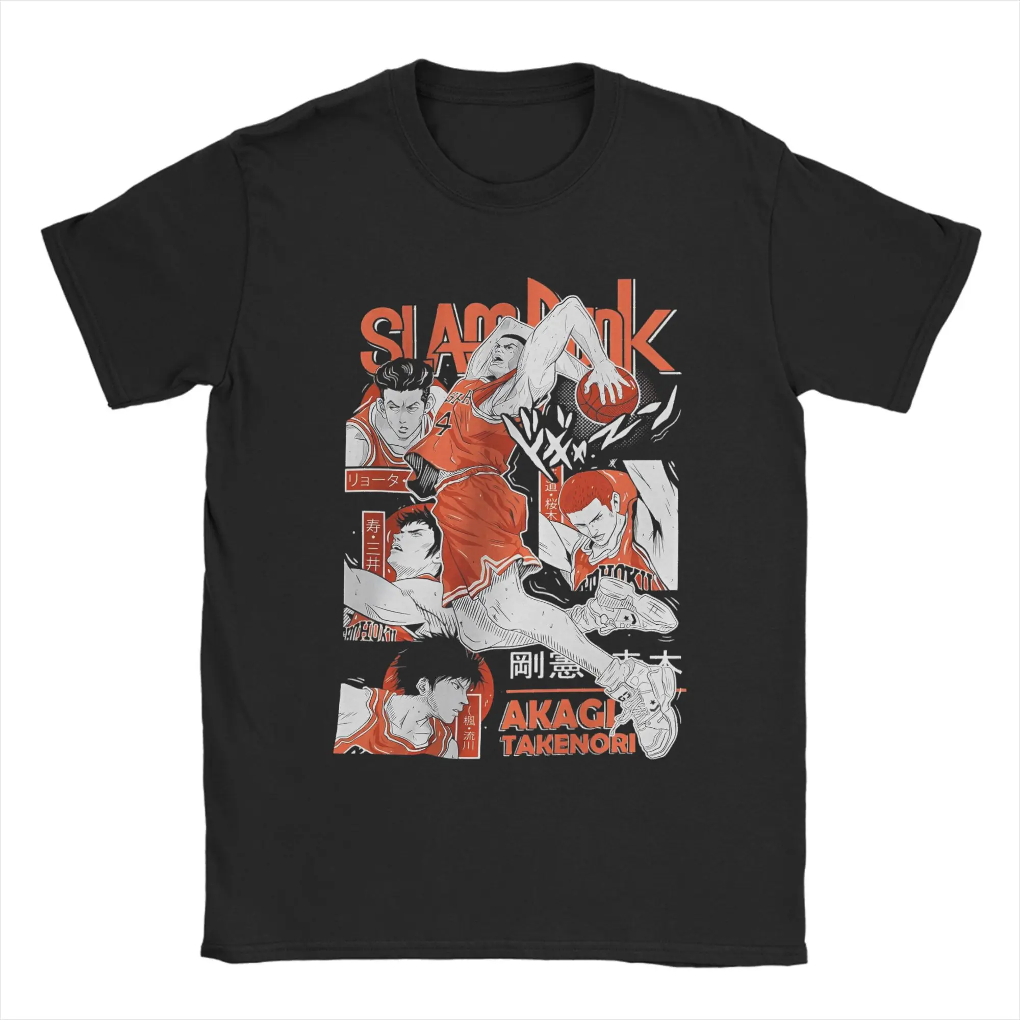 

Аниме Баскетбол Akagi Takenori футболка мужская Slam Dunk винтажные футболки из чистого хлопка с круглым вырезом футболка с короткими рукавами летние топы