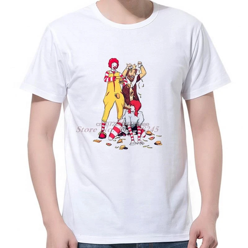 Fast Food Strip Club Fashion Graphic T Shirts Cotton Short Sleeve T Shirt Summer New Shirts And T-Shirts Mens Print T Shirt
