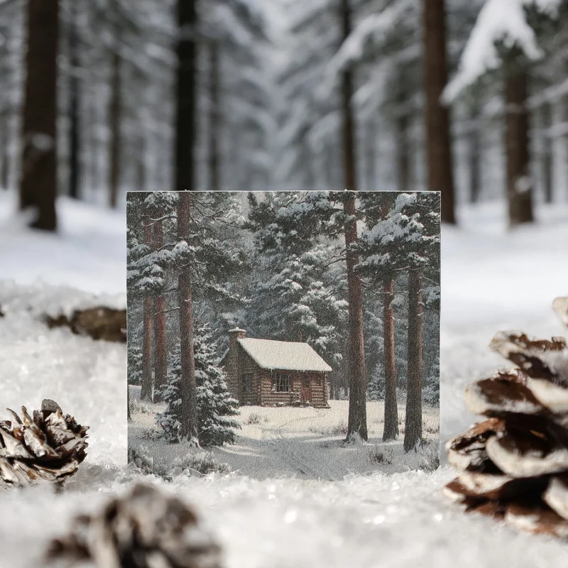 24Pcs Winter Snow Scenery Journal Stationery Paper, Craft Supplies for DIY Memory Album Decoration