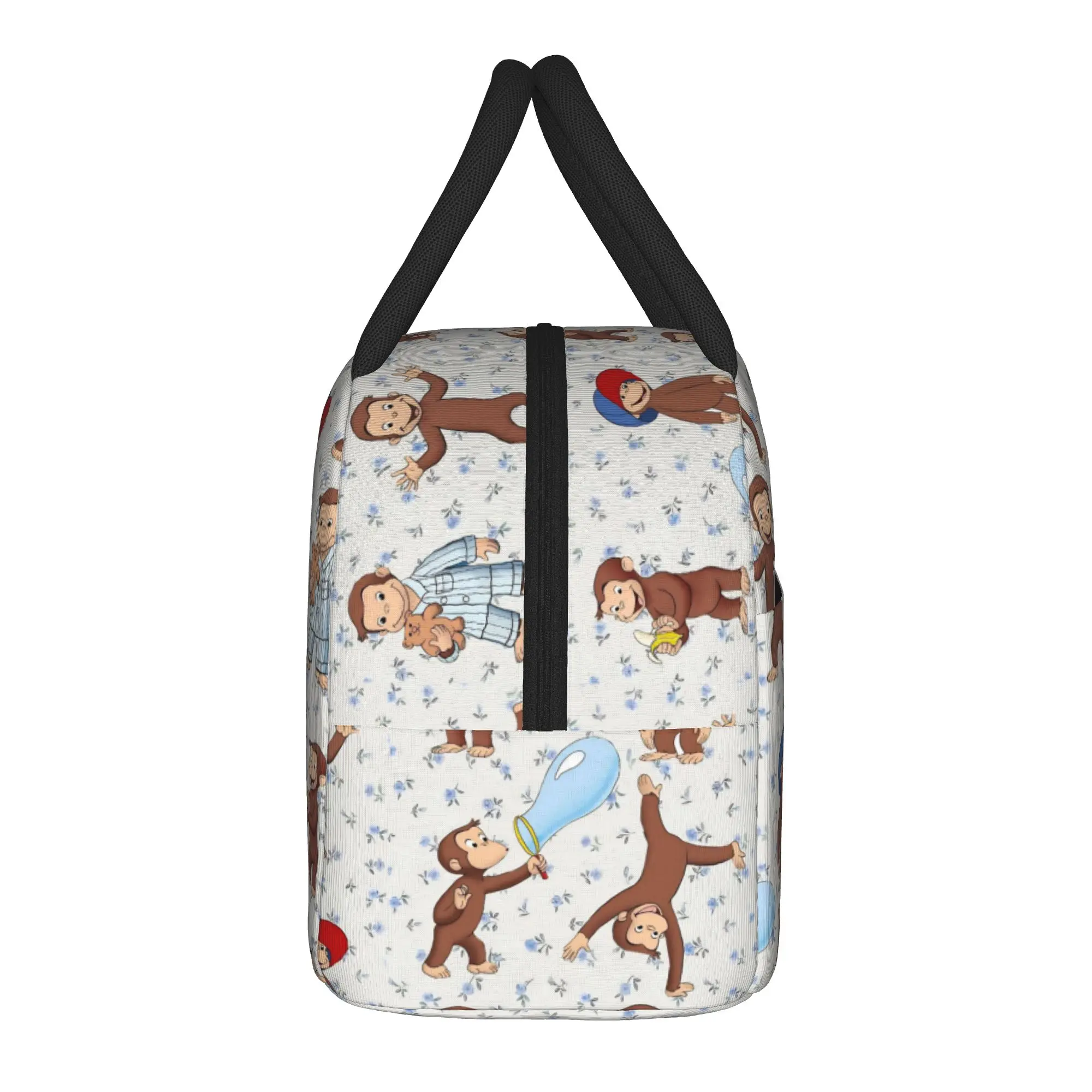 Curious George Insulated Lunch Bags High Capacity  Cartoon Lunch Container Thermal Bag Tote Lunch Box College  Outdoor Men Women