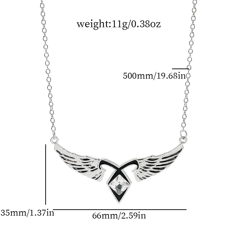 The Mortal Instruments City of Bones Necklace Angelic Power Runes Shadowhunters Pendant Necklace
