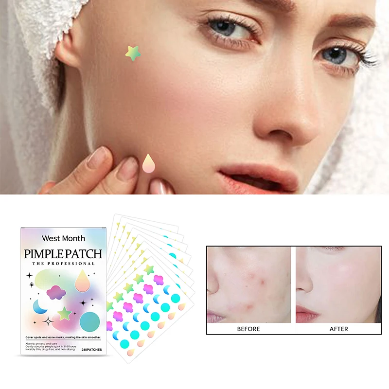 

240Pcs Acne Pimple Patch Sticker Waterproof Acne Treatment Pimple Remover Tool Blemish Spot Facial Mask SkinCare Hidden Pimple