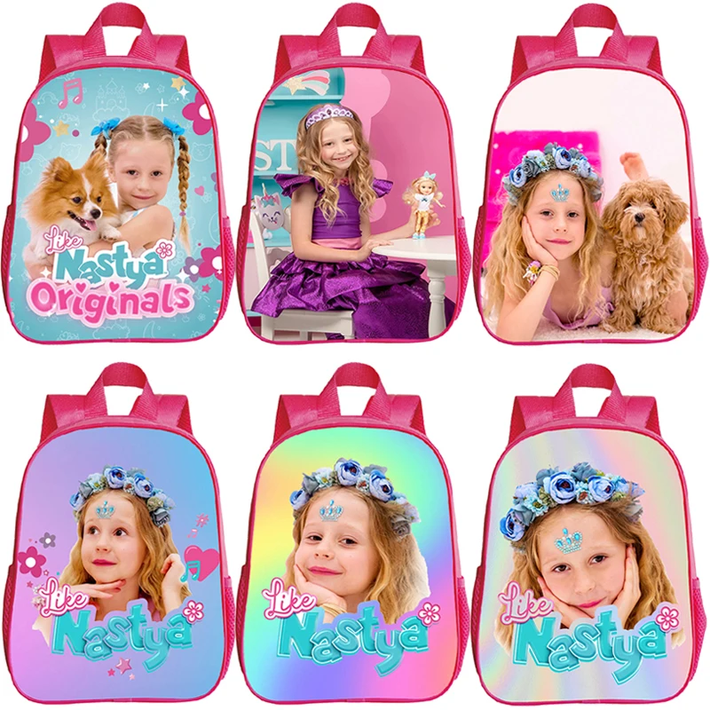 

Like Nastya Backpacks Kids Primary School Bag Nursery Girls Kawaii Kindergarten Bookbag Children's Backpack Waterproof Rucksack