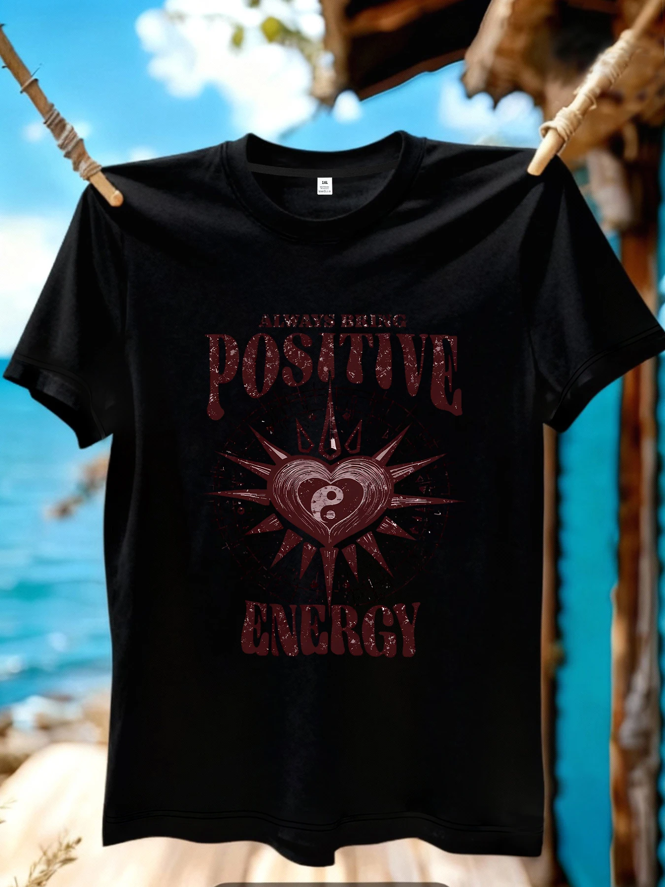 

【JYDX1190】Energy printing plus size women's T-shirt summer casual street fashion women's Joker short sleeve T-shirt