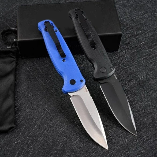 Butterfly BM4300 Pocket Knife Single Action 154CM Blade G10 Handle Tactical Rescue Hunting Camping EDC Survival Tool Knives