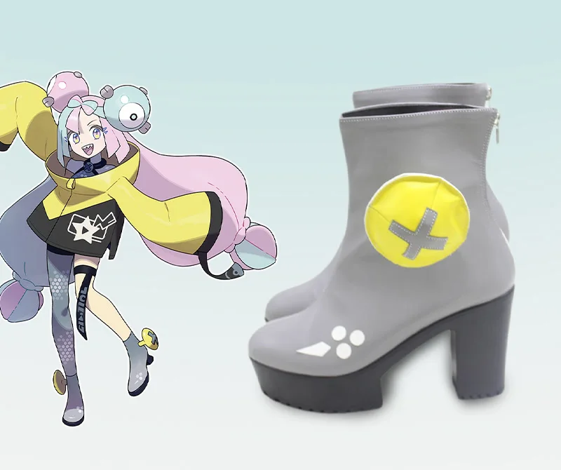 게임 스칼렛과 바이올렛 아이오노 코스프레 신발 부츠 여자 여자 할로윈 카니발 파티 부츠 맞춤 제작