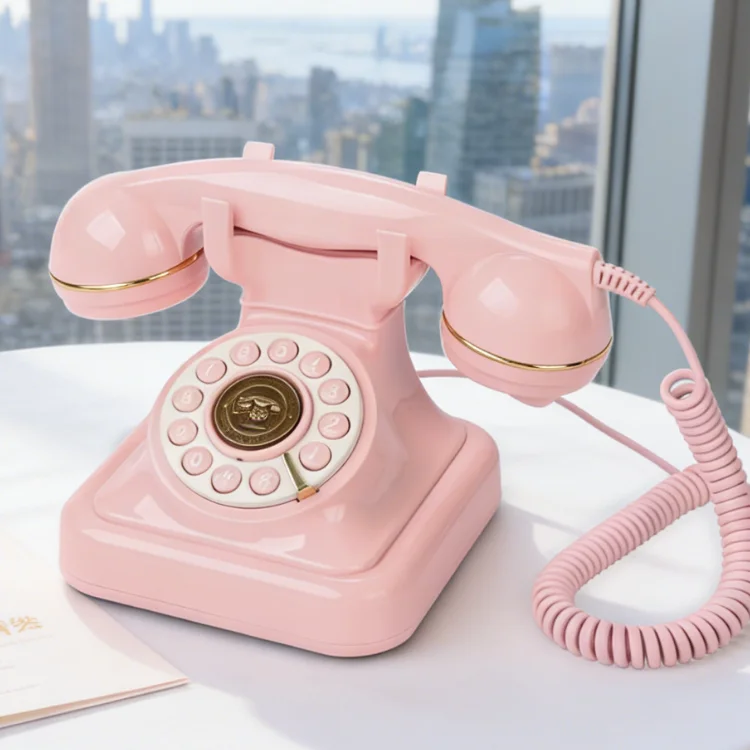 

Customized Retro Phone Audio Guestbook Stand Phone With Recording Function Antique Telephone