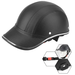 Berretto da Baseball stile Safety Hard Hat moto mezzo casco per Cafe Racer Chopper Scooter Half Face Vintage Summer Cap